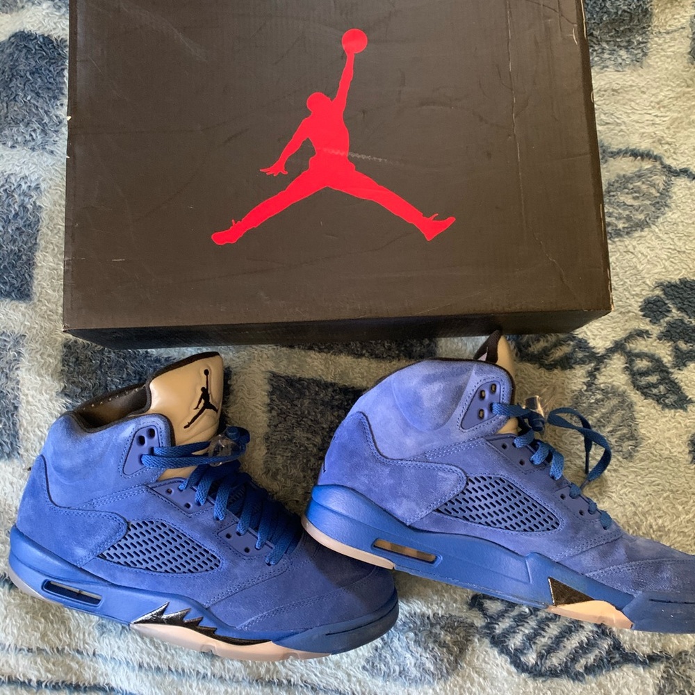 Air Jordan 5 Retro Blue Suede